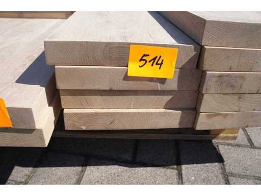 4x massive Eichenregale 60 cm