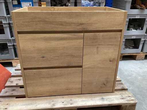 DIFFERNZ Sofi Eiche Badezimmerschrank unter dem Schrank