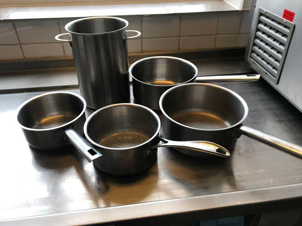 Stainless steel cooking pan (5x)