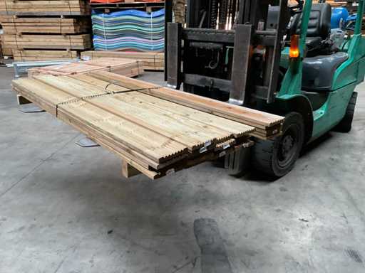 Vuren vlonderplank geïmpregneerd 240x14,5x1,8 cm (23x)