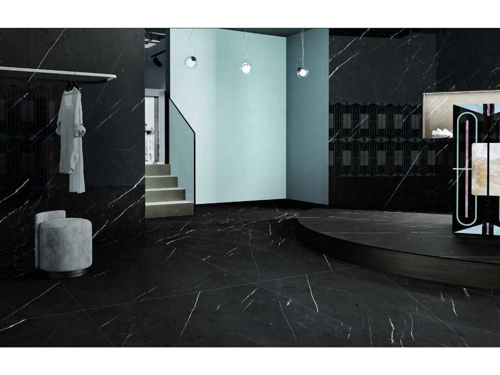 Floor tile Marquinia Nero mat 60x120cm rectified, 129.6m2