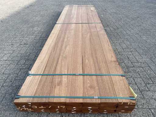 Planches en teck de Guyana rabotées 1850x140x25mm (42x)