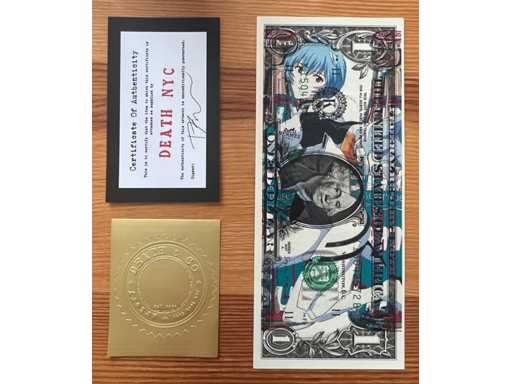 DEATH NYC : Rei Ayanami sur US Dollar 1/100