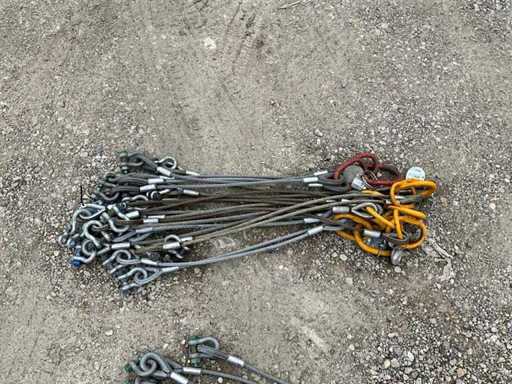 Appendiabiti per funi d'acciaio (5 volte)
