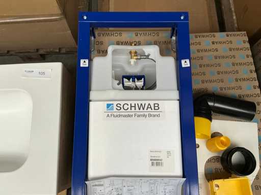 Duplo WC380 4/2 lit Toilet built-in reservoir with pressure plate (4x)