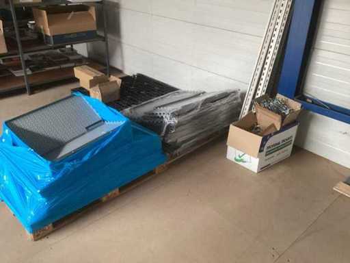 Various shelving materials