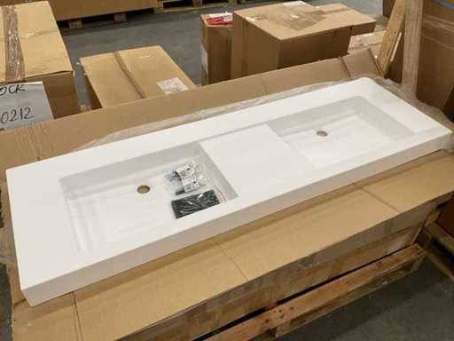 Double lavabo Inda Donatello Free 160cm