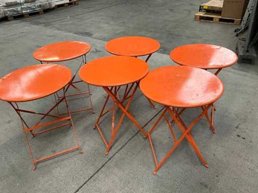 Metalen klaptafel (6x)