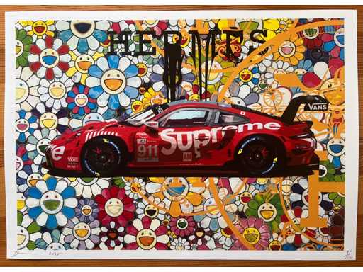 DEATH NYC : Supreme Porsche 911 & Murakami Flowers 59/100