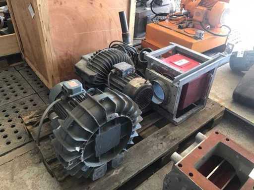 Vacuum pump / metal detector