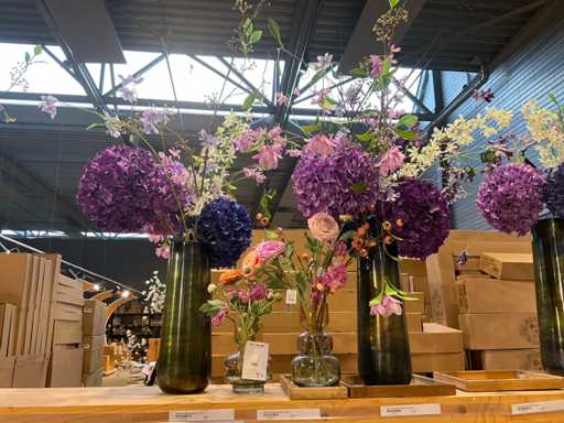 Bouquet de fleurs artificielles Silka (4x)