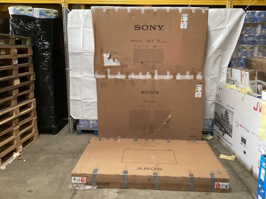 Sony - 75 inch - Televisie (3x)