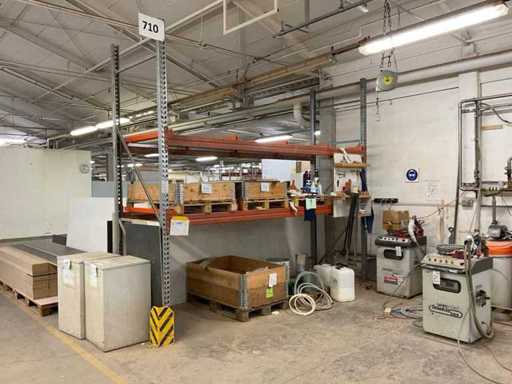 Heavy-duty shelf, with contents