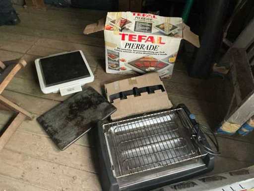 Elektrische bbq/grill/bakplaat (2x)