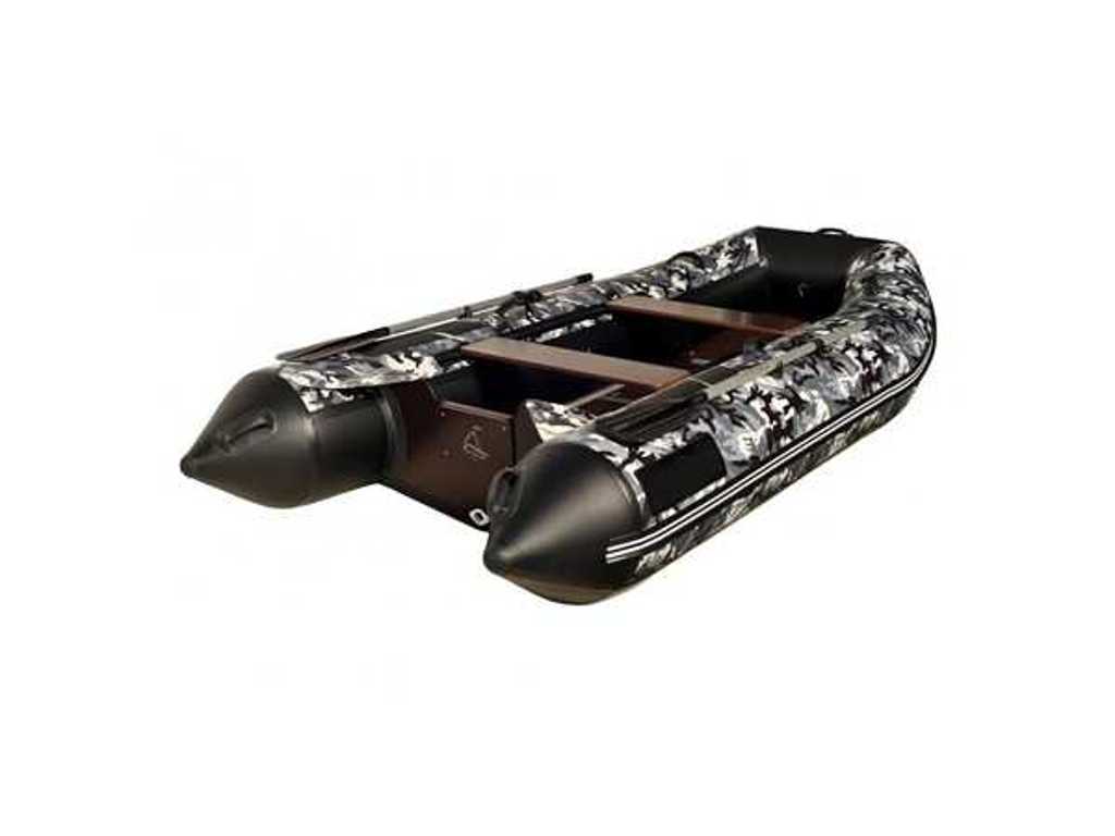 Navy 320 V-kiel & aluminium vloer, kleur camouflagegrijs
