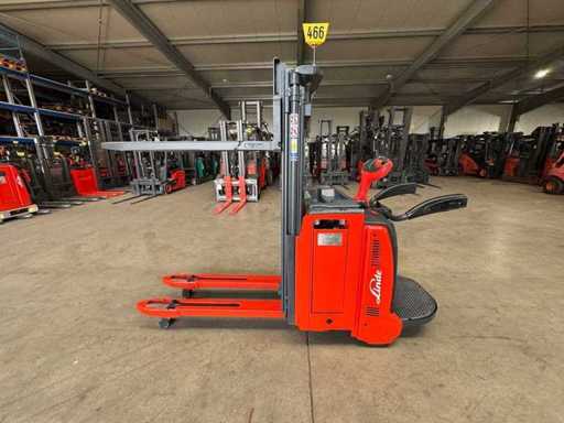 Servicio 2021 + UVV 03/2027 Linde D12AP 1,200kg Dúplex Elevador Inicial de Plataforma Elevador Apilador de Hormigas 2,584 Horas