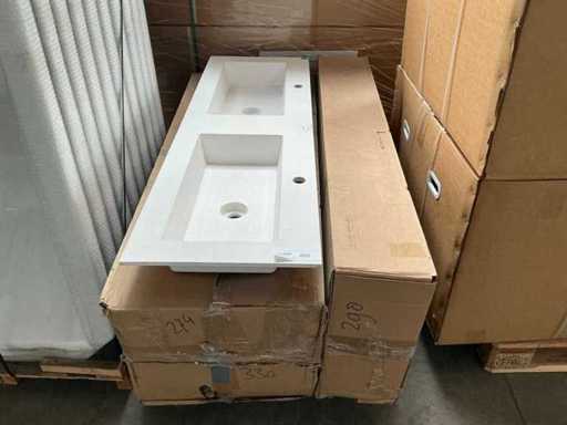 Wastafel (140 cm) (4x)