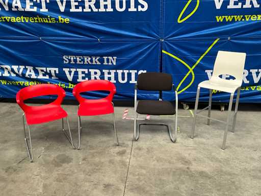 Various Design chairs (4x)