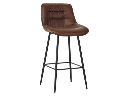 Colenis - Manila Barkruk - set van 50 - Bruin - Microfiber Stof- Zonder Armleuning