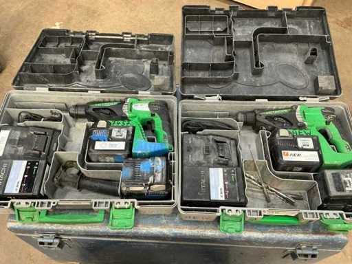 Hitachi DH 36DL Accu Boormachine (2x)