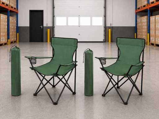 Camping chair foldable (2x)