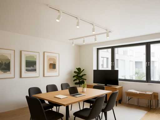 3 meter Rail system with 9 pcs rail spot GU10 fitting white (4x)