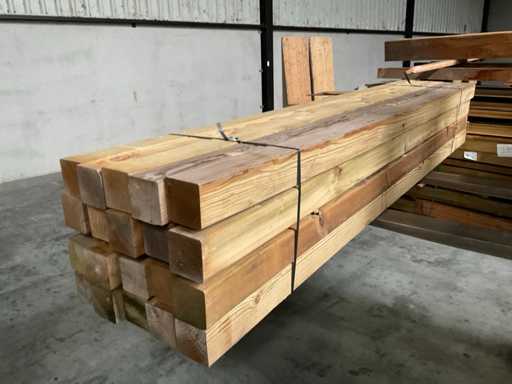 Kiefernbefruchteter Gartenpfosten 240x8,8x8,8 cm (20x)