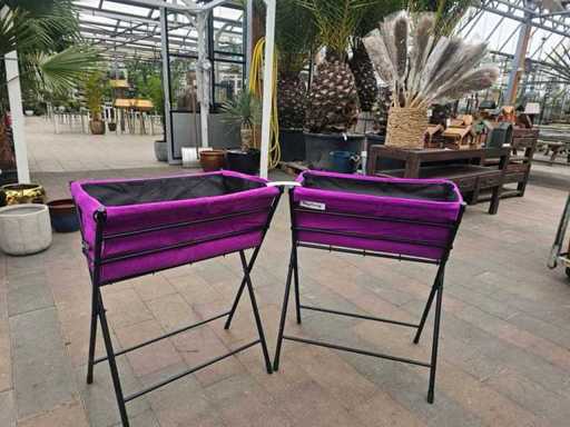 Set di 2 aiuole rialzate VegTrug per papaveri - Viola