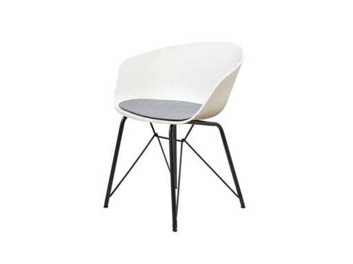 Mega Decor Schelpstoel Wit