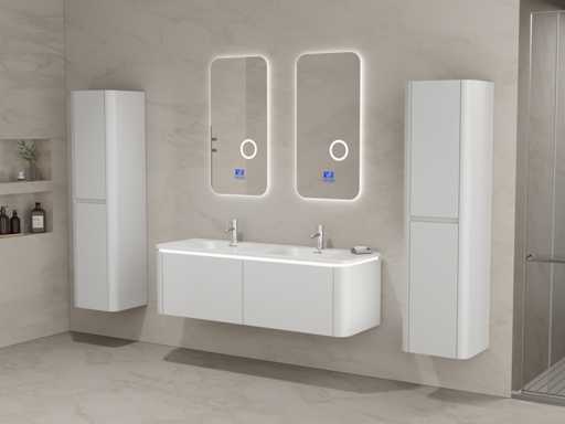 Set de mobilier de baie - Vonato - Lumi 140 - 0 - 2-Persoane 140 cm