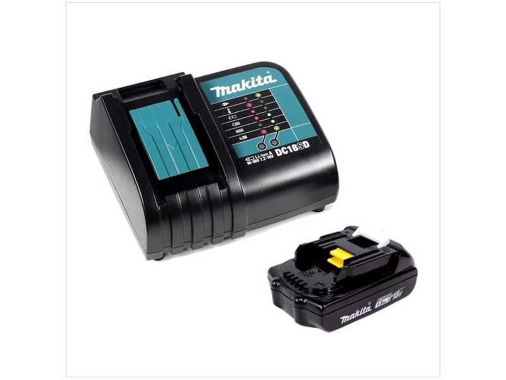 Makita - DC18SD 18V 1.5Ah - Battery and battery charger