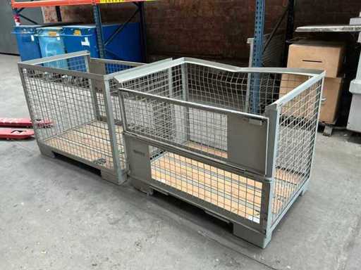 Metal EURO Stacking Crate (2x)