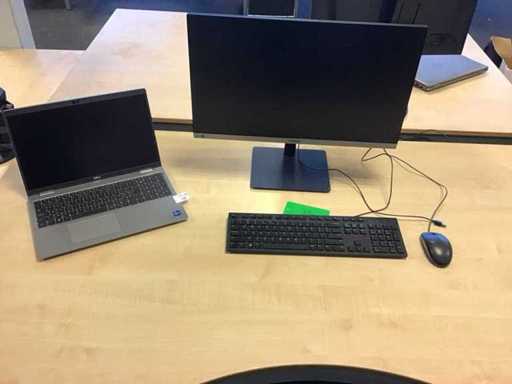Monitor and Laptop
