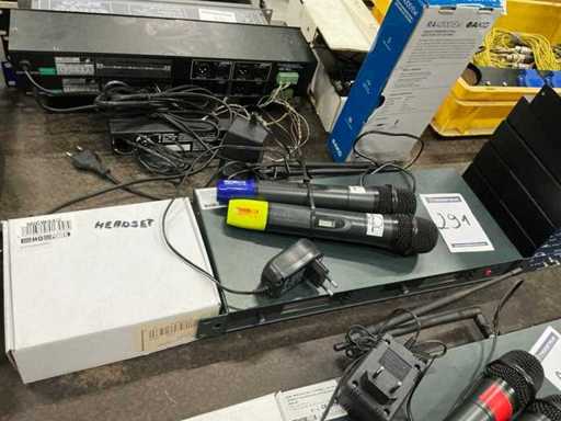 Microphone sans fil à alimentation du QG