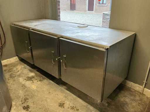 Tavolo da lavoro + armadietto di stoccaggio