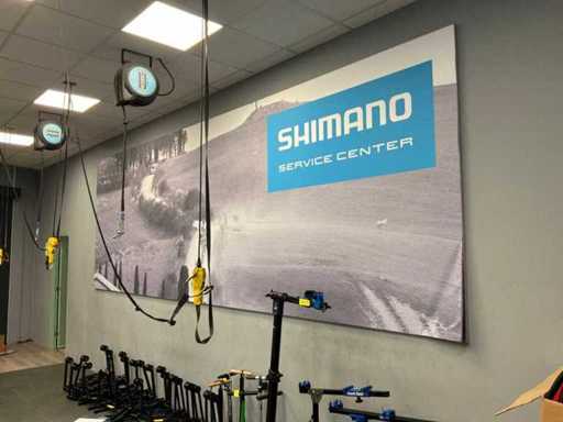 Bannière publicitaire Shimano