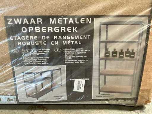 Zwaar metalen opbergrek/werkbank