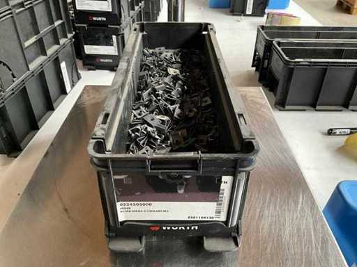 Würth 4.96kg Plate nut black M5 in stackable container