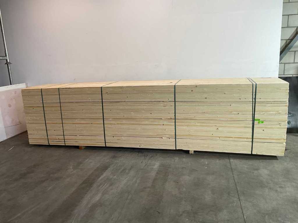 vuren plank 510x17,5x2,2 cm  (40x)