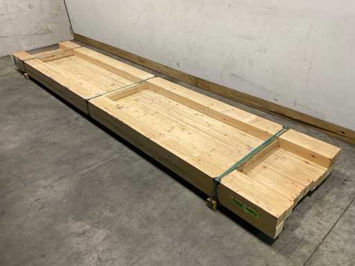 Vuren paal gelamineerd - 450x9,1x9,1 cm (14x)