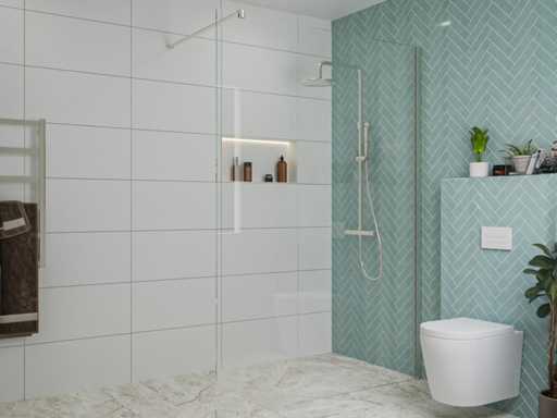 Duș walk-in Fortifura Galeria easyclean 180x200 cm