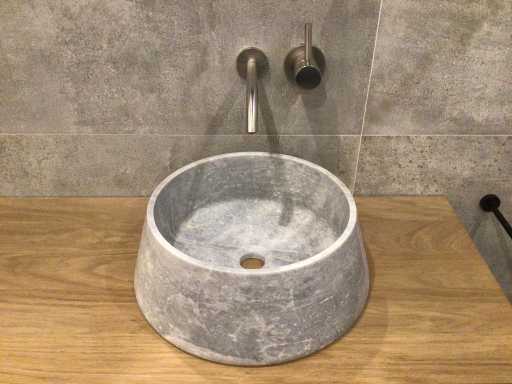 Naturstein-Marmorgraues Waschbecken 40x15 cm