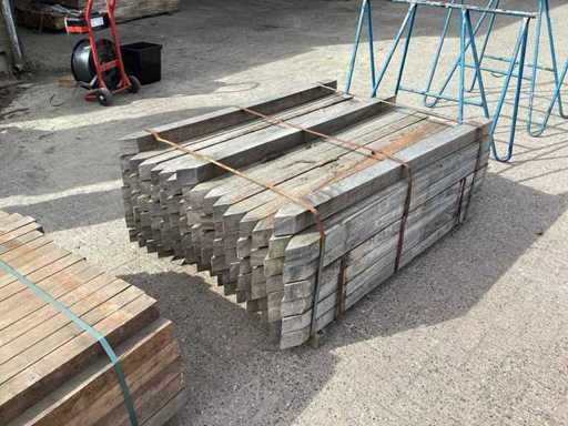 Hardhouten paal 70x70x1500mm (93x)