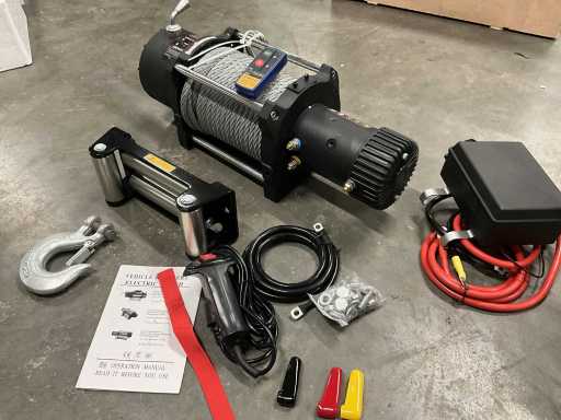 Easy-Wearing - troliu bumper 20000 LB / 9 tone - 12 volți - troliu cablu