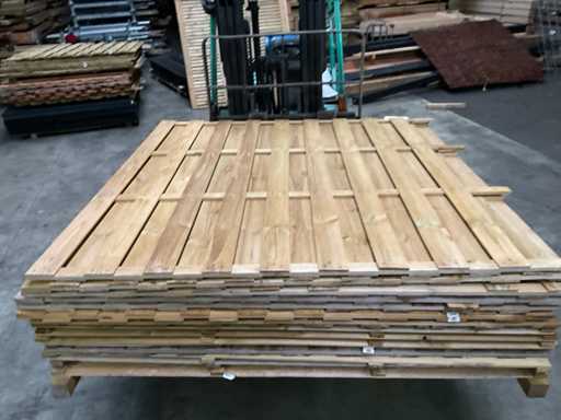 Spruce garden screen impregnated - 180x180 cm (10x)