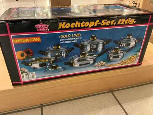 GSW Gold line 12-piece cooking pot set