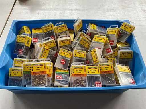 Rotadrill Varie viti in acciaio inox, ottone e zincato (100x)