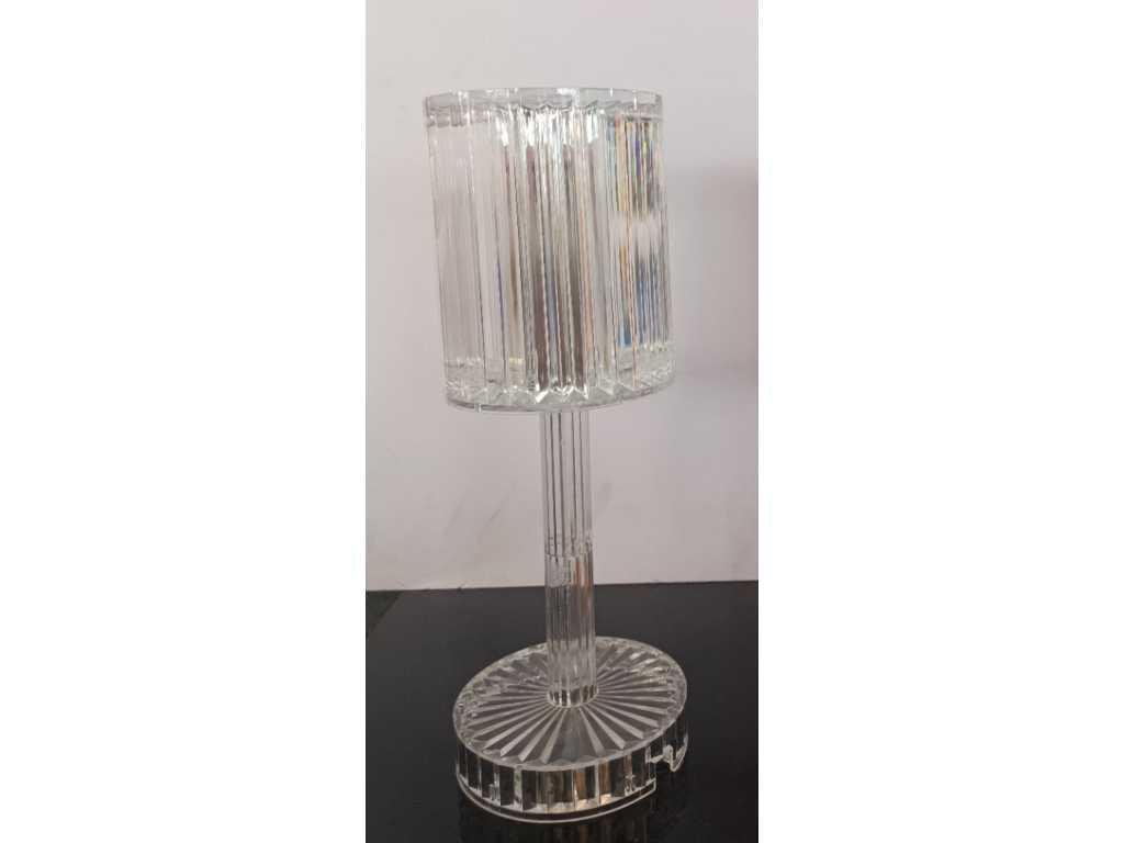 4X Tafellamp transparant - Transparant 