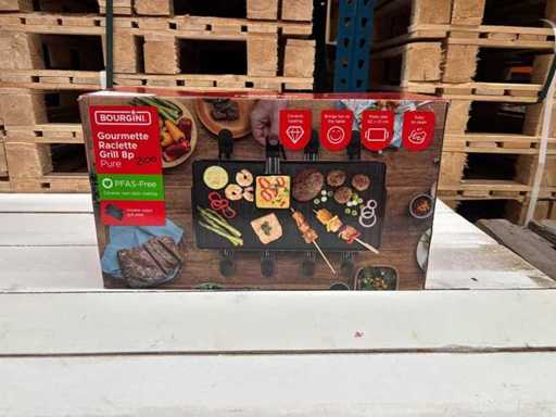 Bourgini Gourmet Raclette Grill 8p Pure