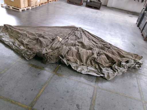 Autrichien. Tente cloche, toile, défectueuse, sans poteaux (GH) (1x)